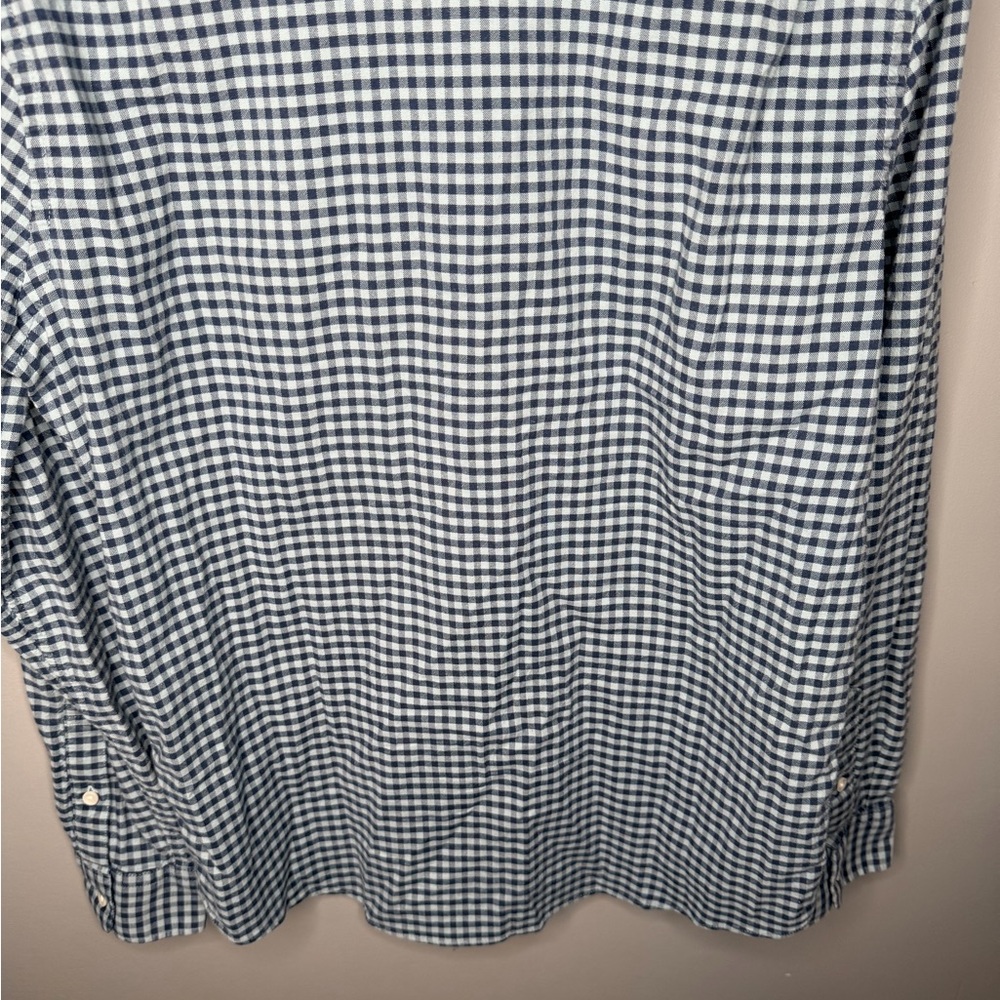 Faherty Movement Gingham Button Down Shirt - Blue - image 8